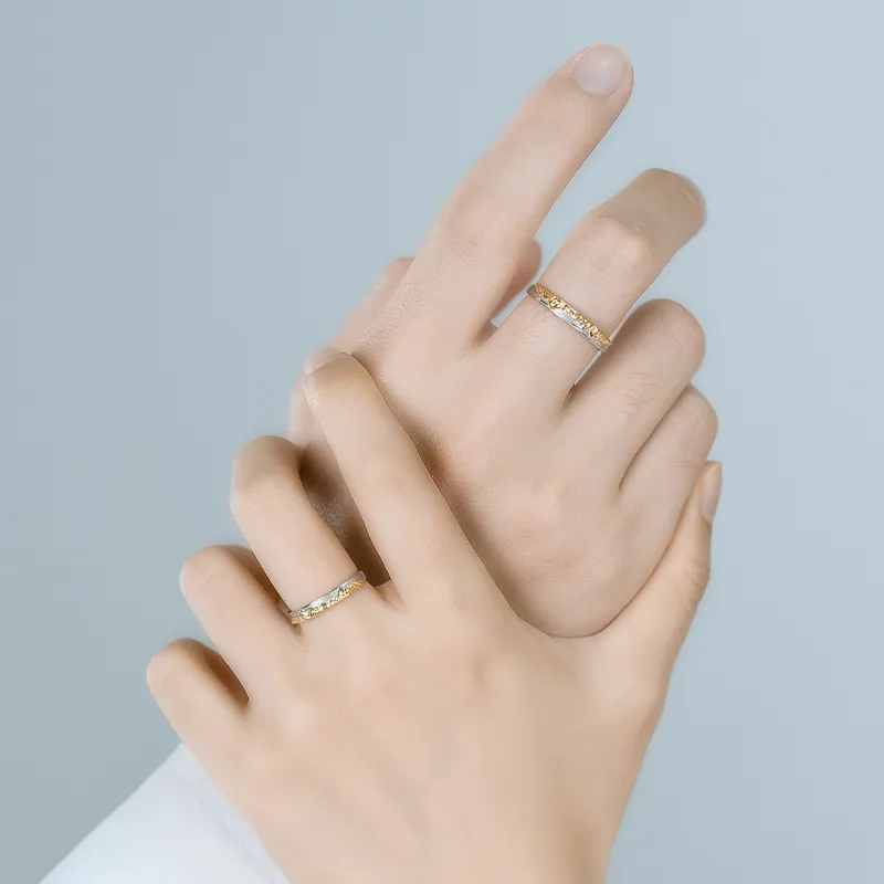 YINCHIE 999 Fine Silver Rings Unisex-4