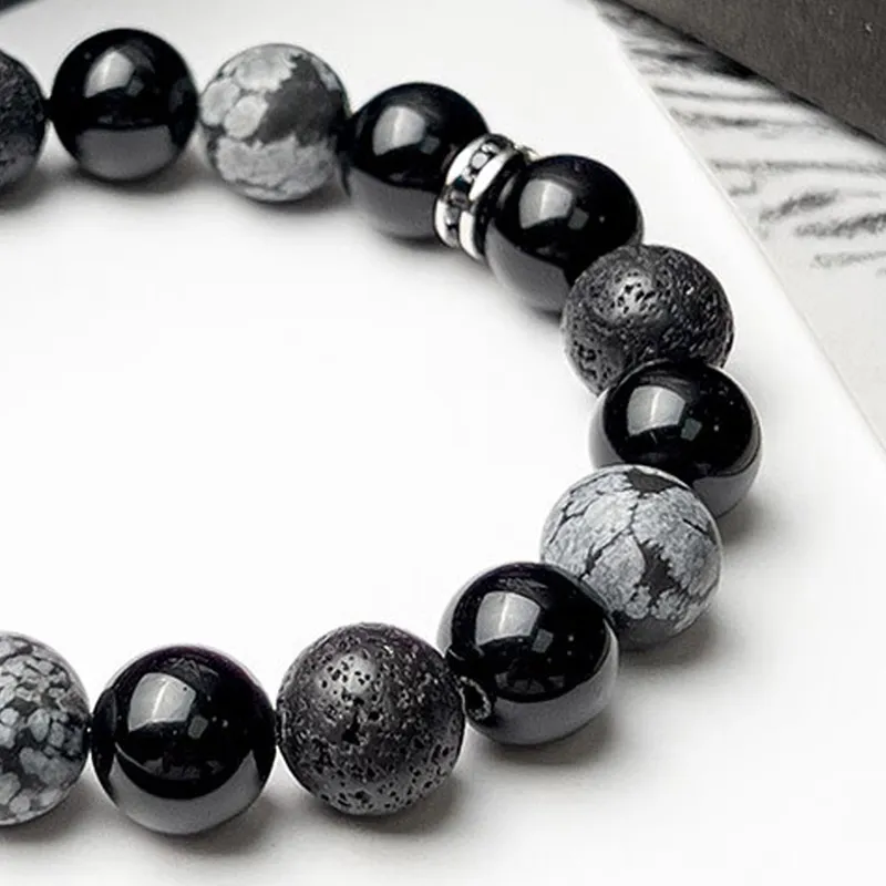 YINCHIE Obsidian Bracelets Men's-3