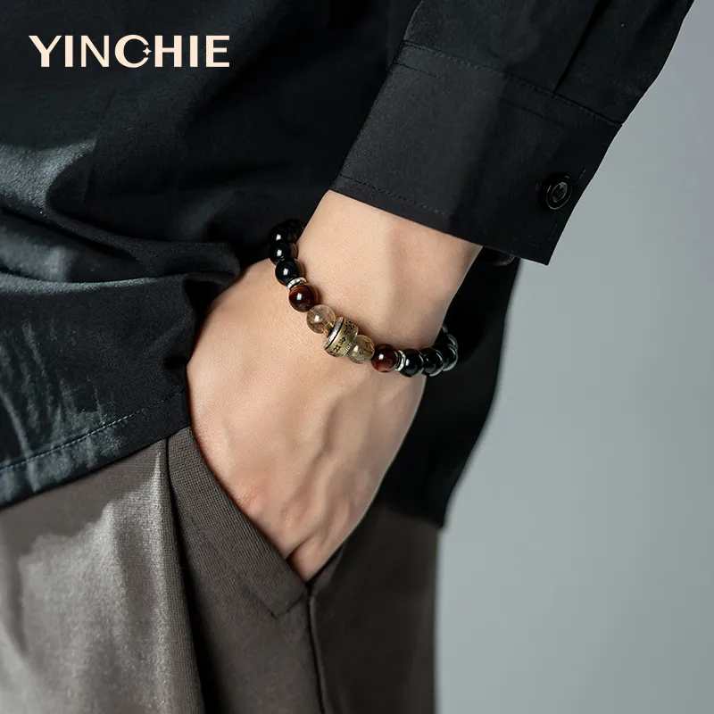 YINCHIE Obsidian Bracelets Men's-3