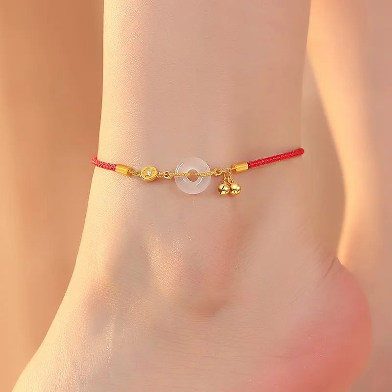 YINCHIE S925 Silver Anklets Women's-2