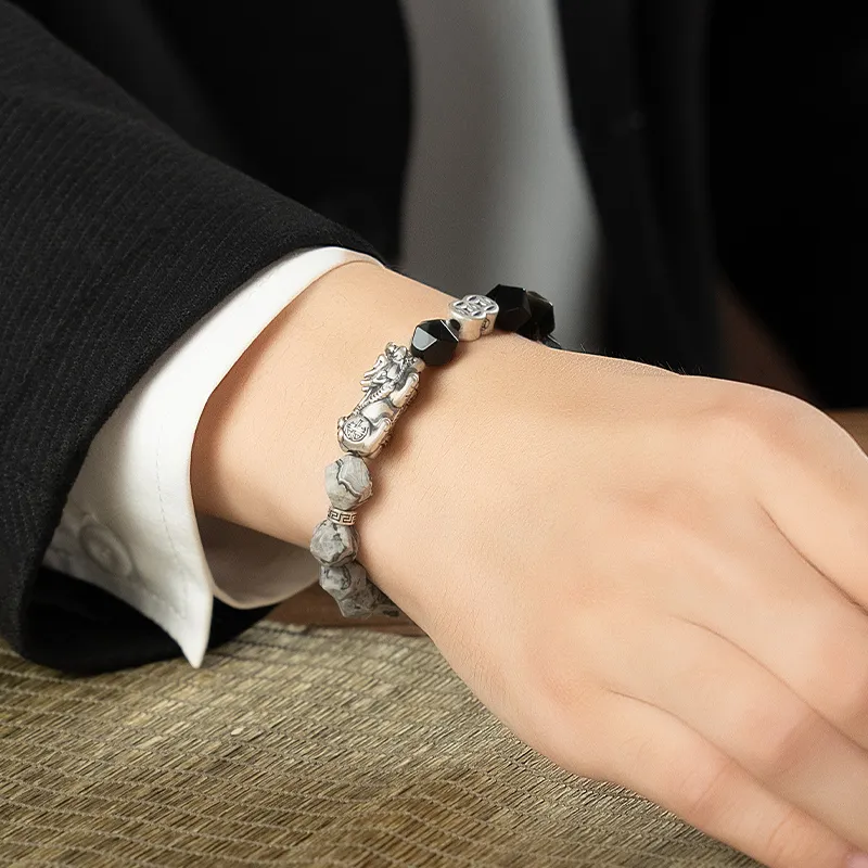 YINCHIE Obsidian Bracelets Men's-5