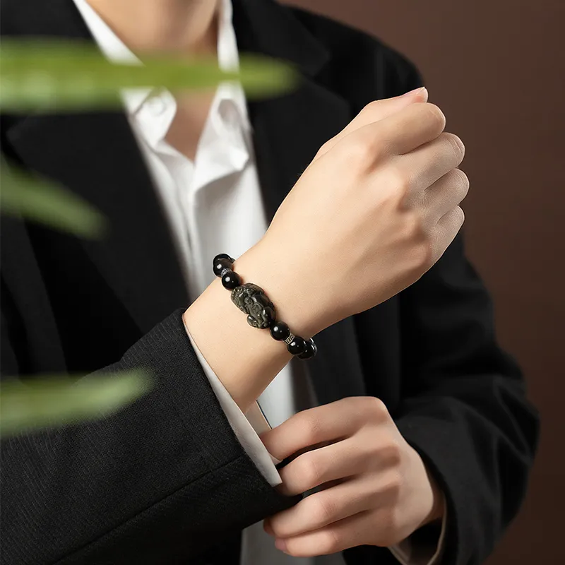 YINCHIE Obsidian Bracelets Men's-4