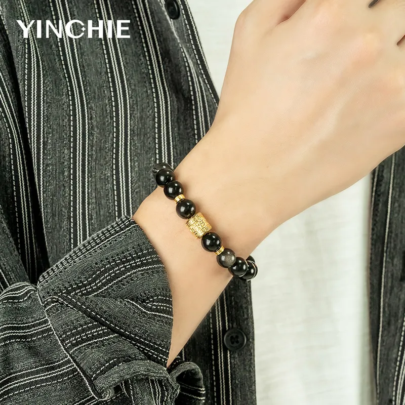YINCHIE Obsidian Bracelets Men's-5