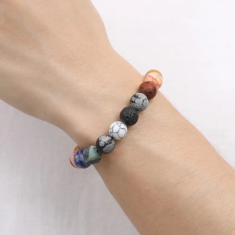 YINCHIE White Turquoise Bracelets Men's-6