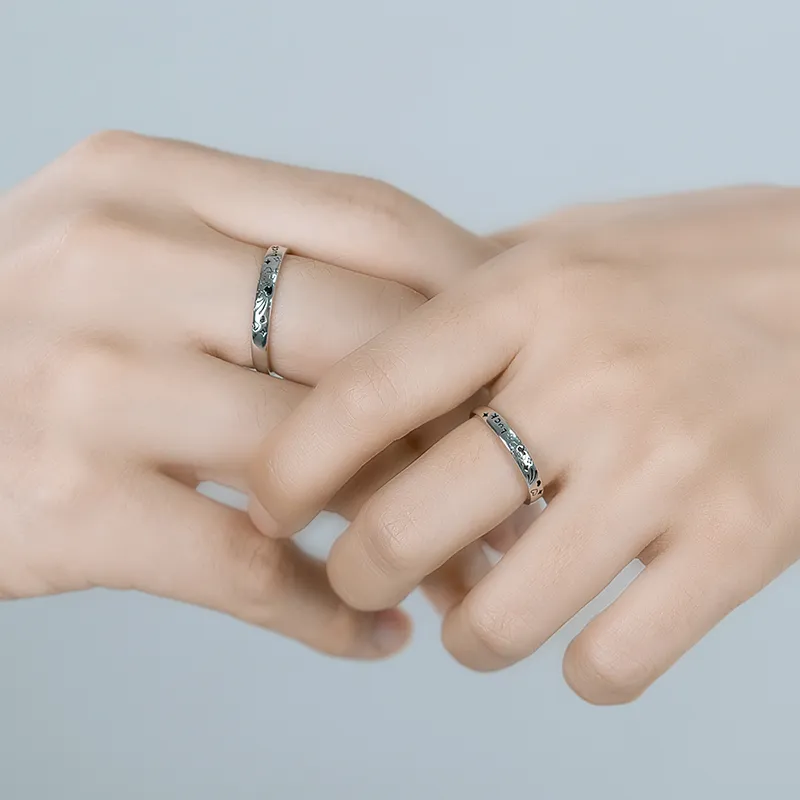 YINCHIE 925 Sterling Silver Rings Unisex-4