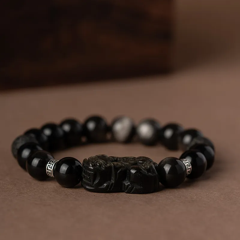 YINCHIE Obsidian Bracelets Men's-1
