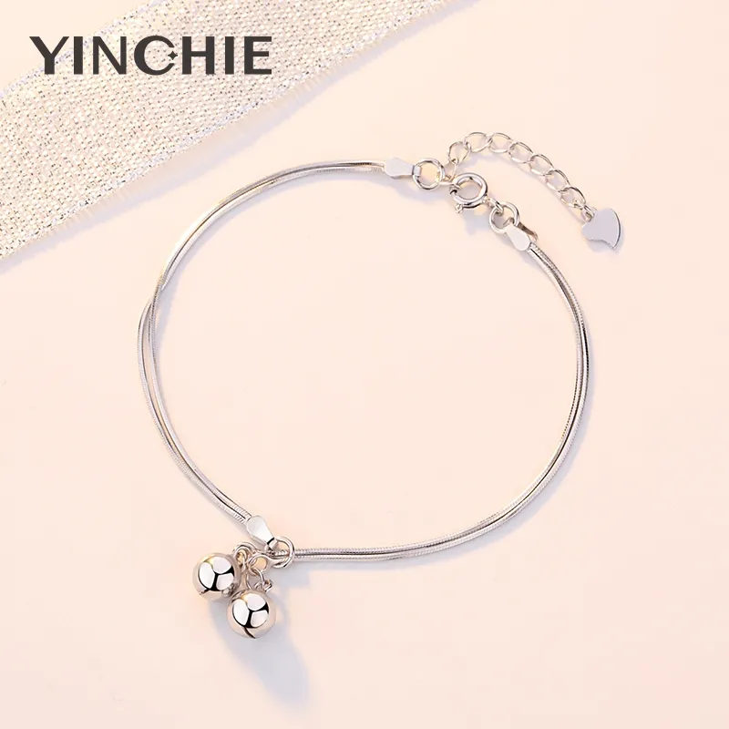 YINCHIE 925 Sterling Silver Anklets Women's-5