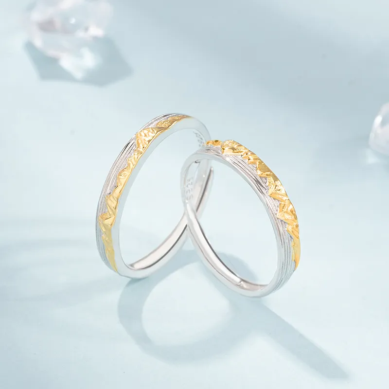 YINCHIE 999 Fine Silver Rings Unisex-1