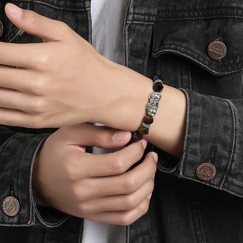 YINCHIE Obsidian Bracelets Men's-5