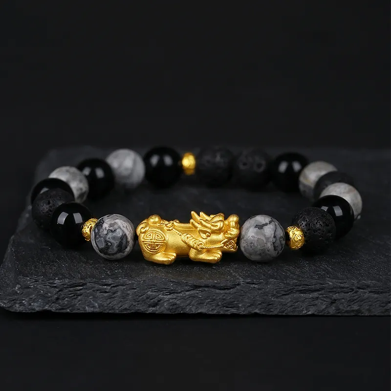 YINCHIE Obsidian Bracelets Men's-1