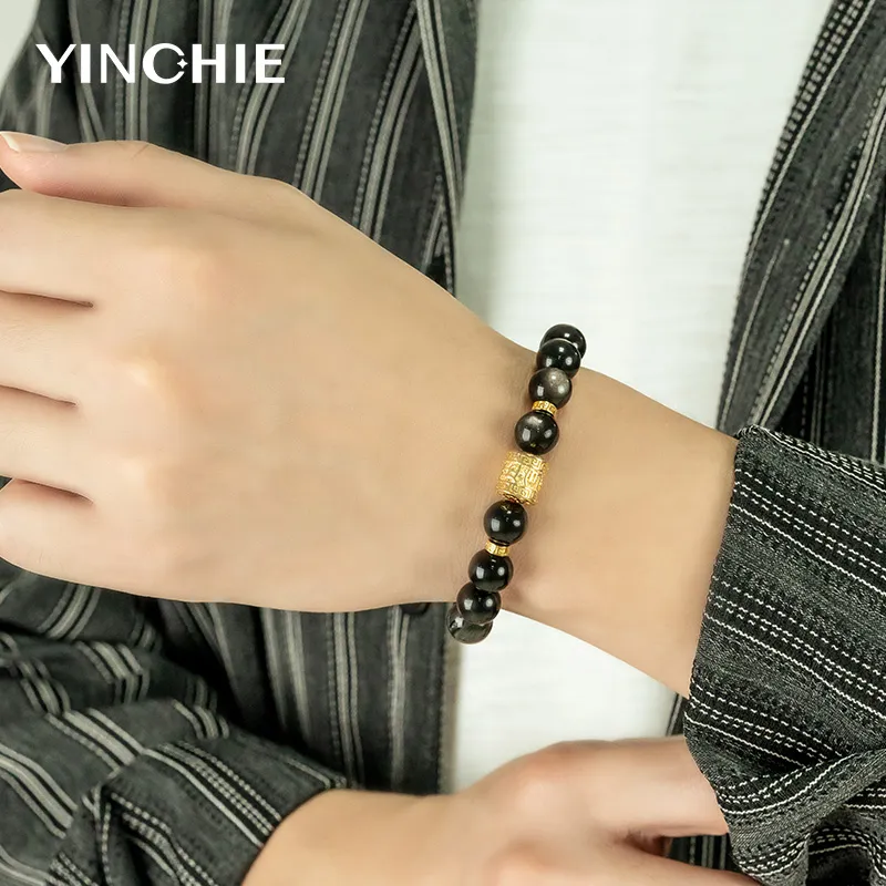 YINCHIE Obsidian Bracelets Men's-4