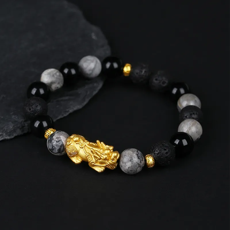 YINCHIE Obsidian Bracelets Men's-2