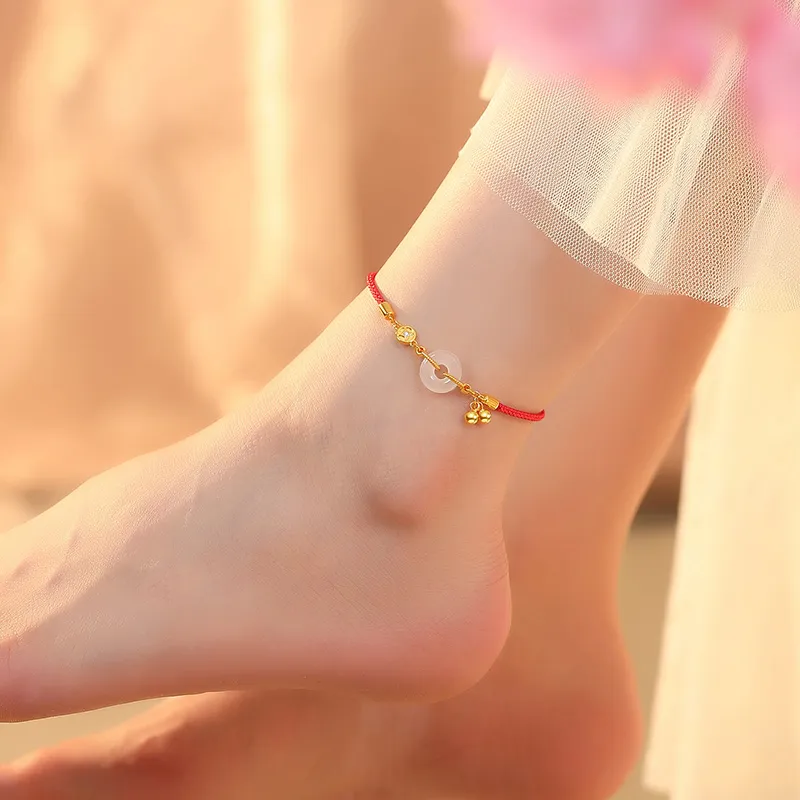 YINCHIE S925 Silver Anklets Women's-3