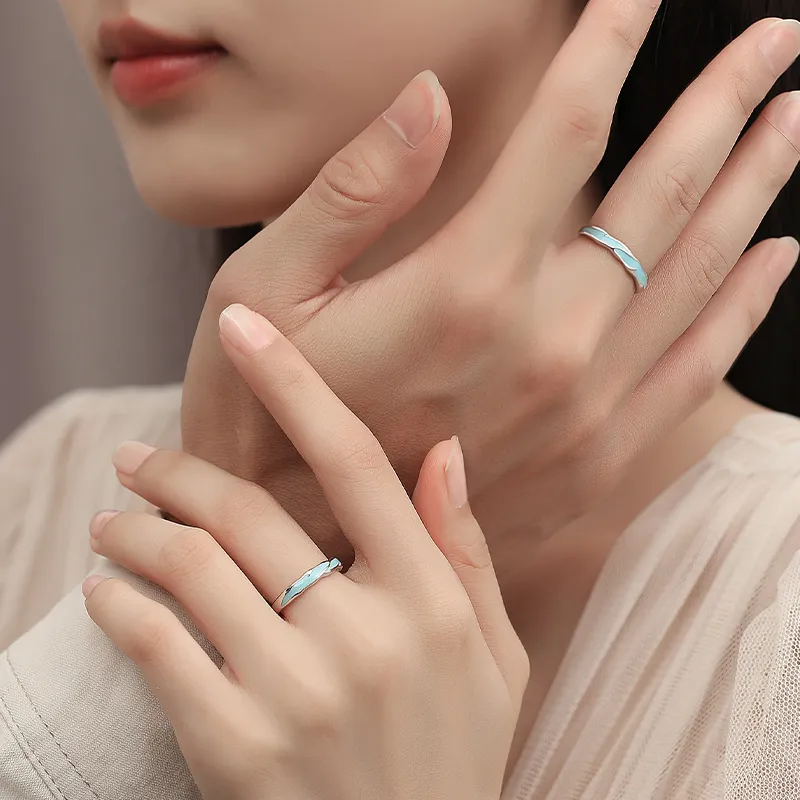 YINCHIE 925 Sterling Silver Rings Unisex-4