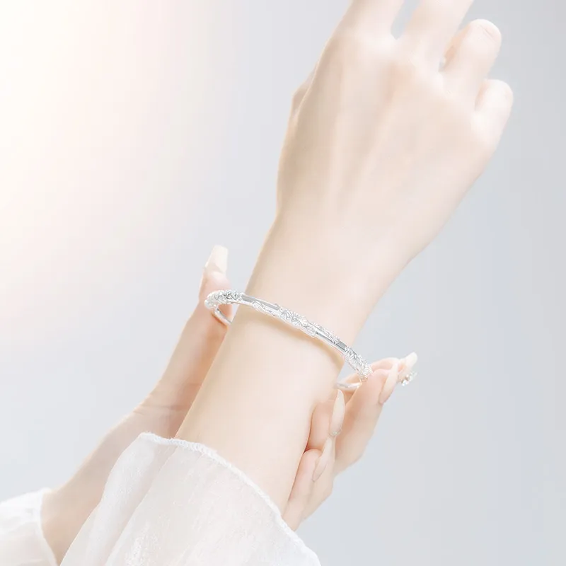 YINCHIE Niche Luxury Advanced Retro Bestie Gift Birthday Adjustable Jewelry Bangles Women's-5