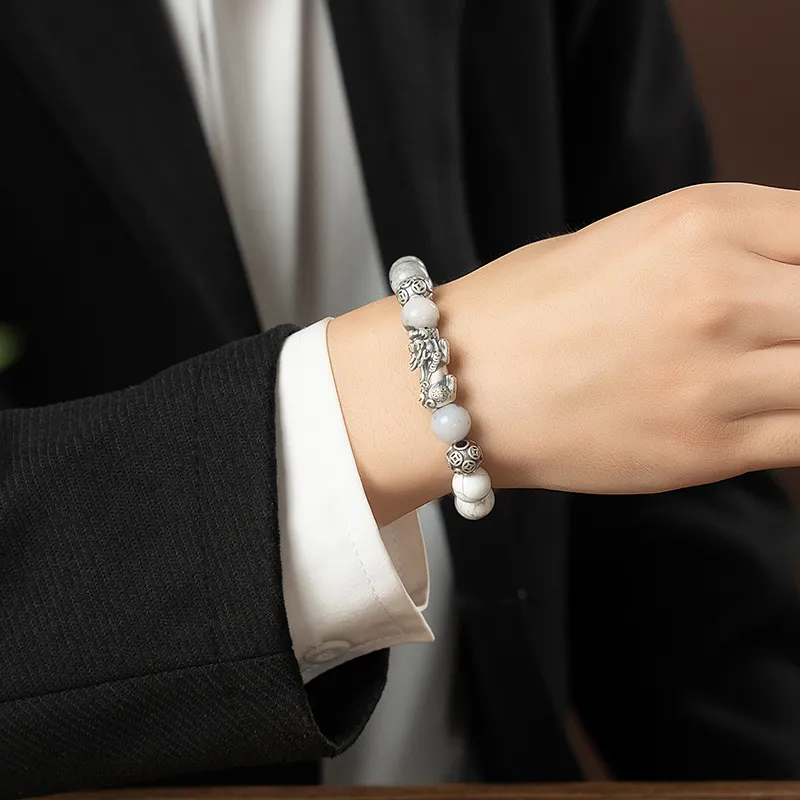 YINCHIE Map Stone Bracelets Men's-3