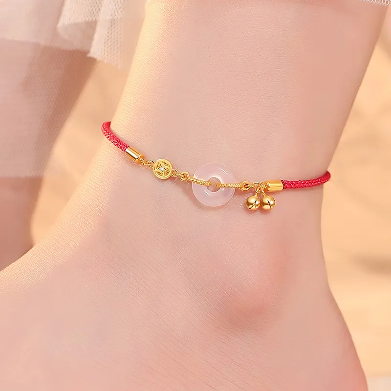 YINCHIE S925 Silver Anklets Women's-5