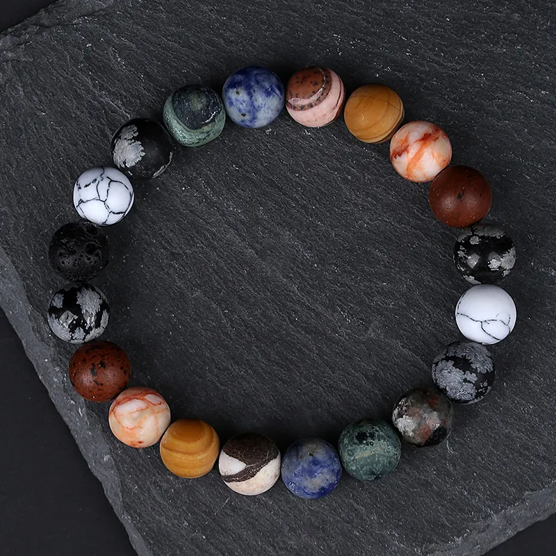 YINCHIE White Turquoise Bracelets Men's-3