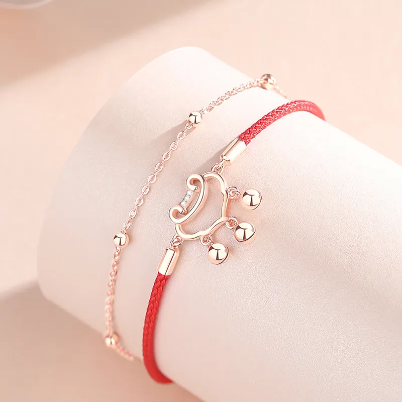 YINCHIE S925 Silver Anklets Women's-3