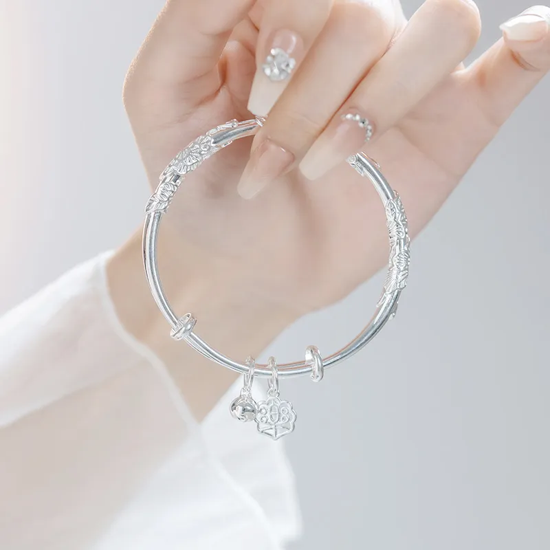 YINCHIE Niche Luxury Advanced Retro Bestie Gift Birthday Adjustable Jewelry Bangles Women's-4