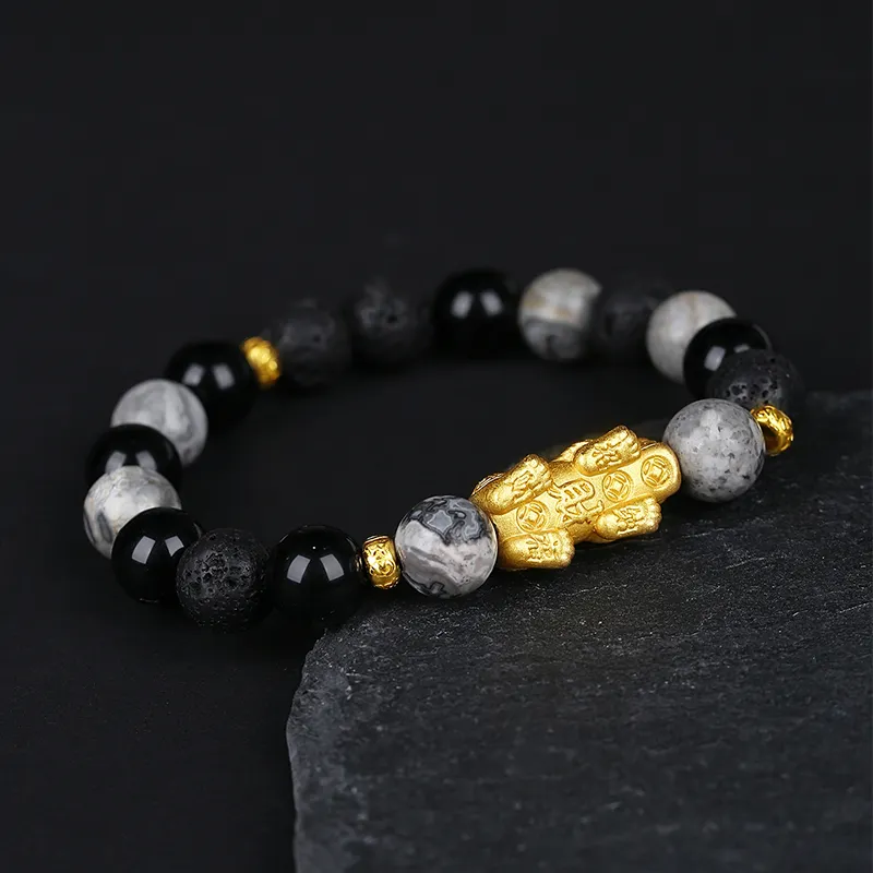 YINCHIE Obsidian Bracelets Men's-3