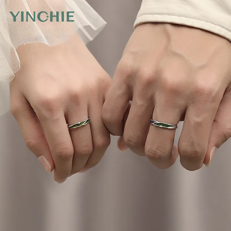 YINCHIE 999 Fine Silver Rings Unisex-4