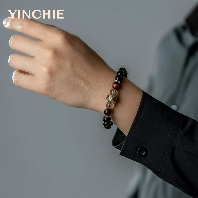 YINCHIE Obsidian Bracelets Men's-5