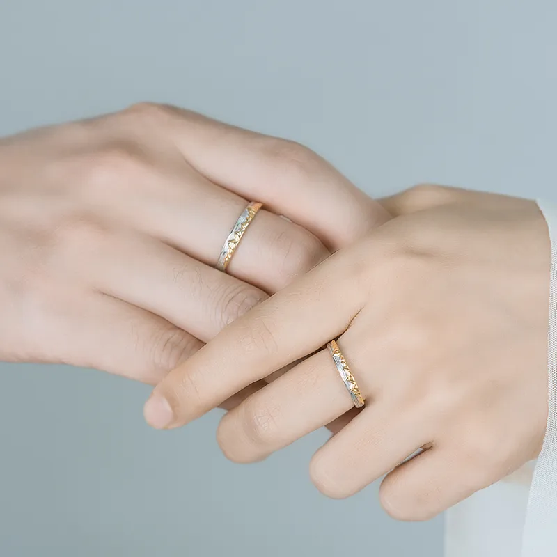 YINCHIE 999 Fine Silver Rings Unisex-5
