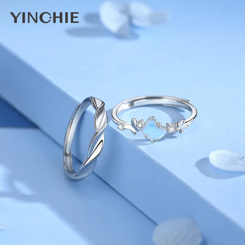YINCHIE 925 Sterling Silver Rings Unisex-3