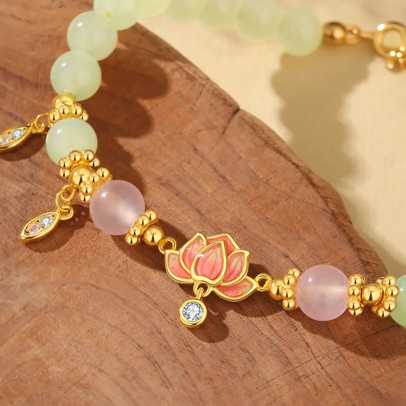 YINCHIE Hetian Jade Bracelets White Jade/Pale Greenish White Jade Women's-2