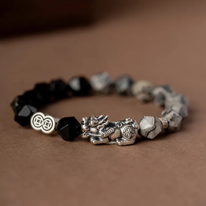 YINCHIE Obsidian Bracelets Men's-1