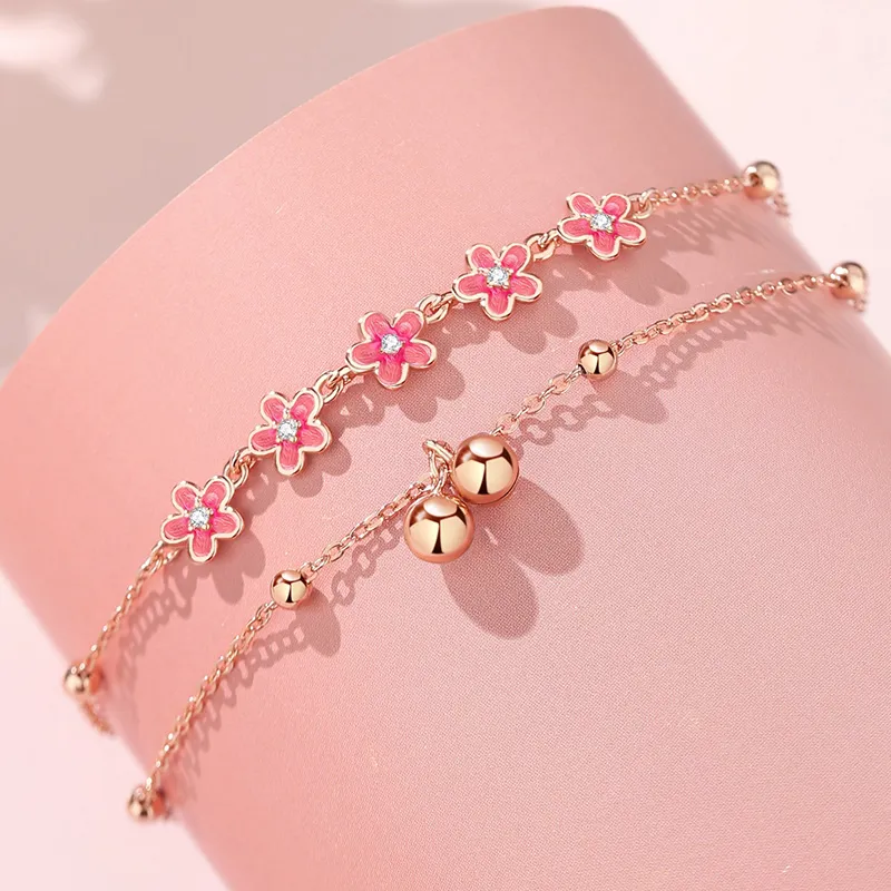 YINCHIE S925 Silver Anklets Women's-3