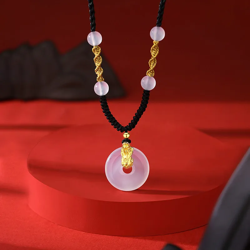 YINCHIE Agate S925 Silver Necklace Women's-2