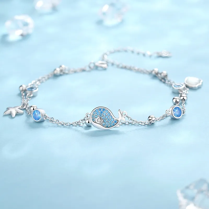 YINCHIE S925 Silver Anklets Women's-1