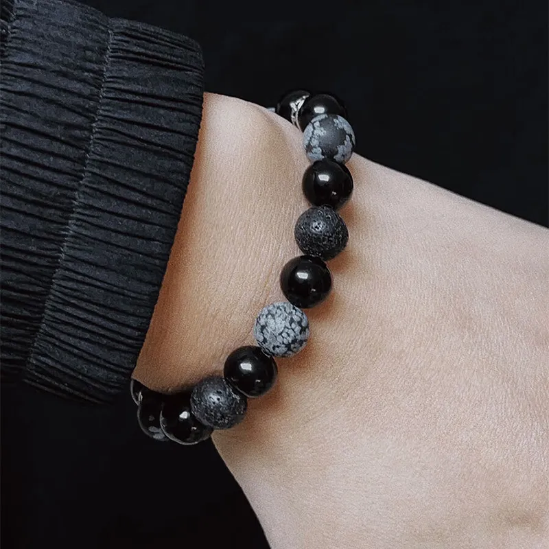 YINCHIE Obsidian Bracelets Men's-4