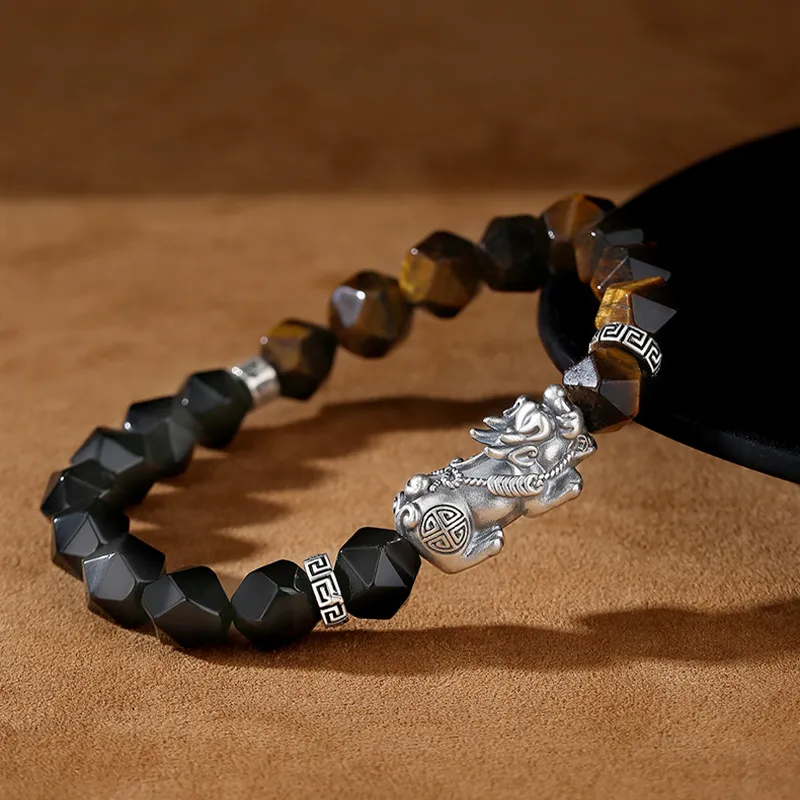 YINCHIE Obsidian Bracelets Men's-1
