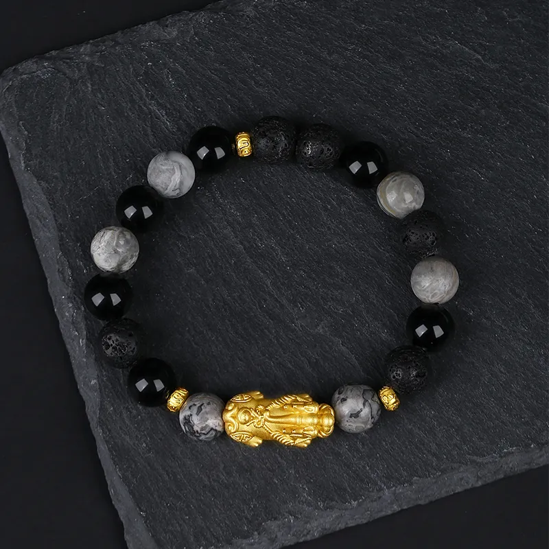 YINCHIE Obsidian Bracelets Men's-4