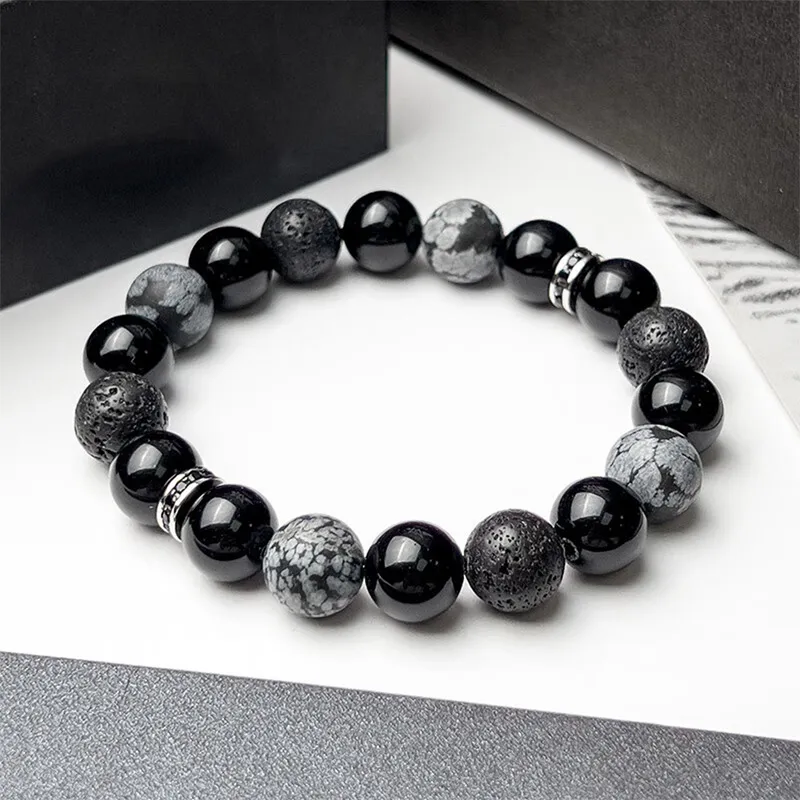 YINCHIE Obsidian Bracelets Men's-1