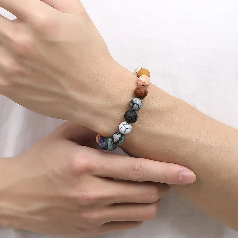 YINCHIE White Turquoise Bracelets Men's-4