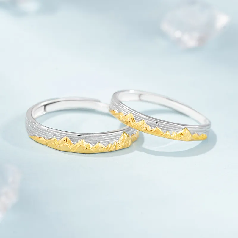 YINCHIE 999 Fine Silver Rings Unisex-2