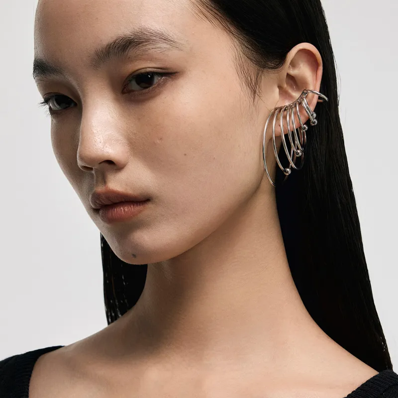 BLACKHEAD 316 Steel Clip On Earrings Unisex-2