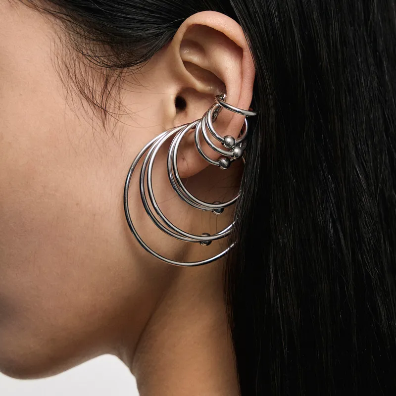 BLACKHEAD 316 Steel Clip On Earrings Unisex-3