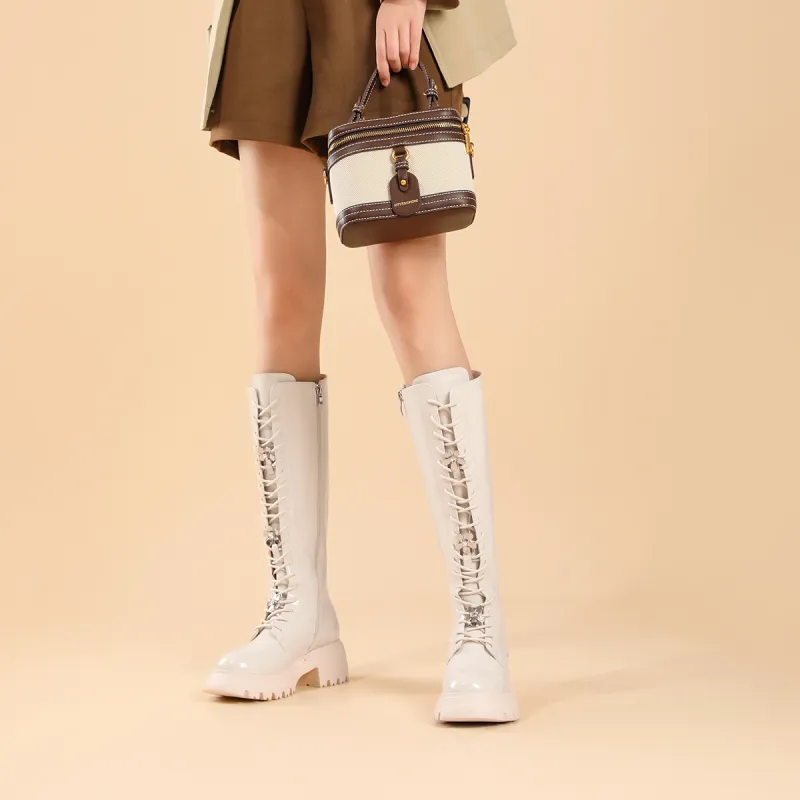 SATURDAY MODE Knee-high Boots 6cm Women's-12