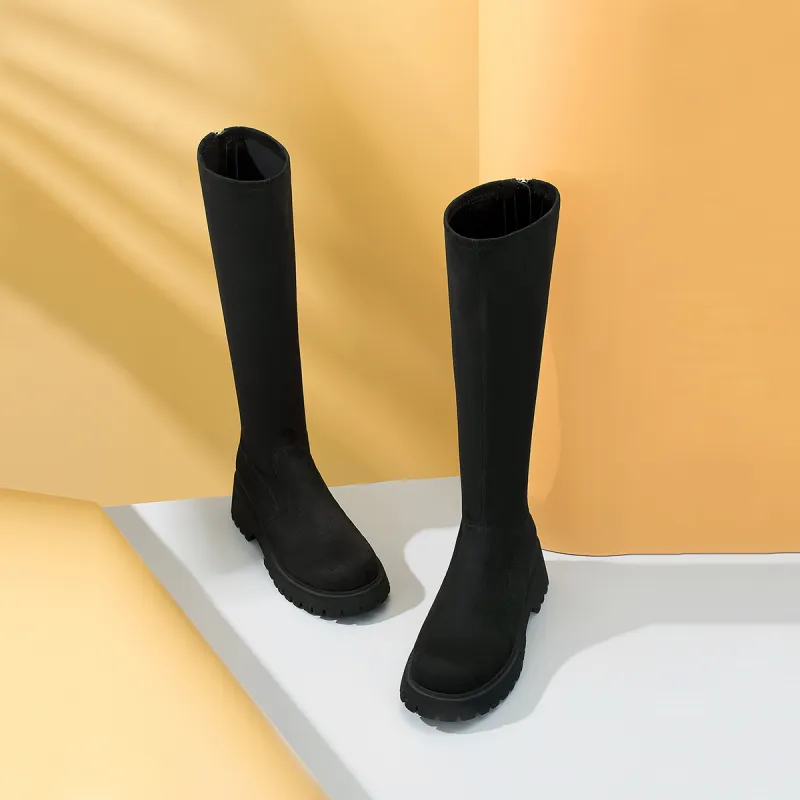 SATURDAY MODE Knee high Boots 5.8cm Unisex-3