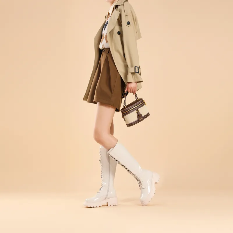 SATURDAY MODE Knee-high Boots 6cm Women's-14