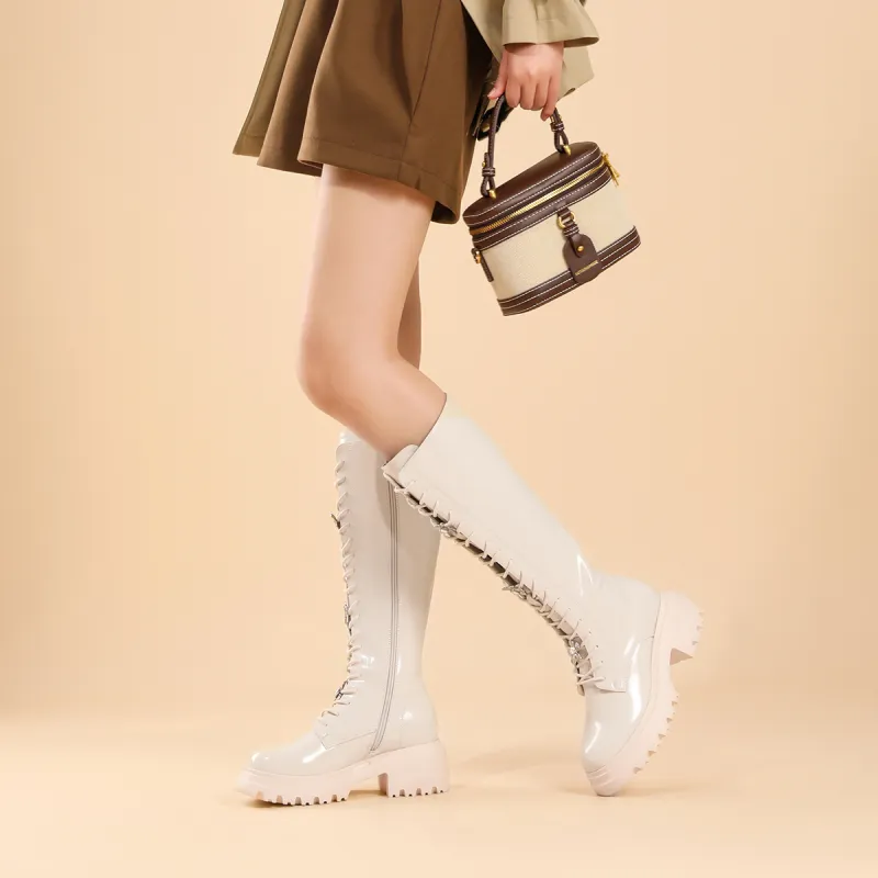 SATURDAY MODE Knee-high Boots 6cm Women's-15