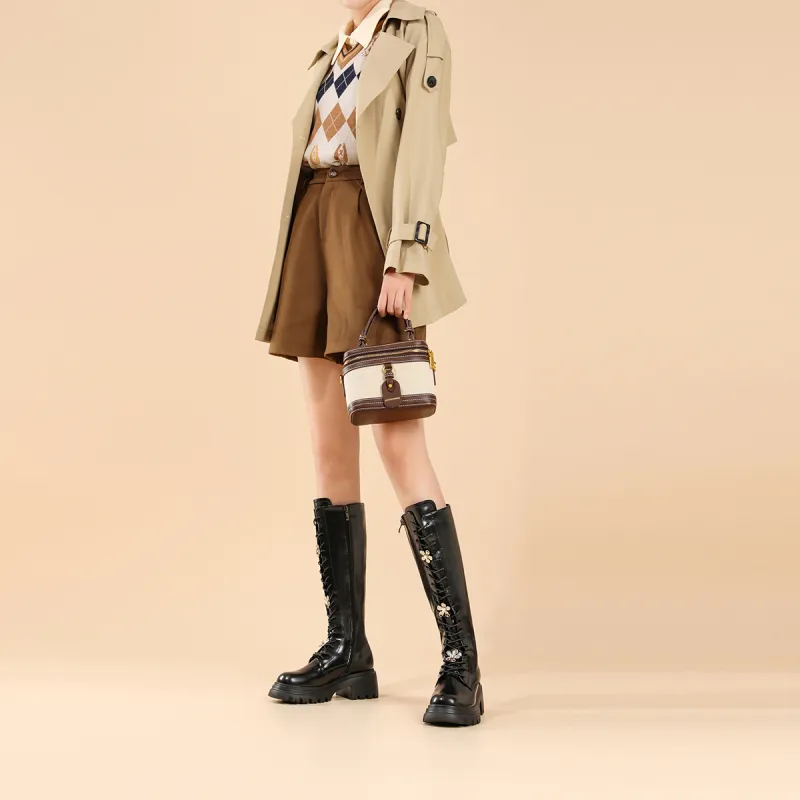 SATURDAY MODE Knee-high Boots 6cm Women's-5