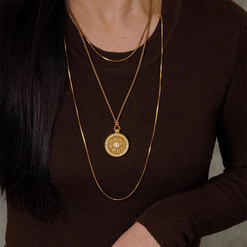 CAROMAY Copper Alloy Necklaces Women's-1
