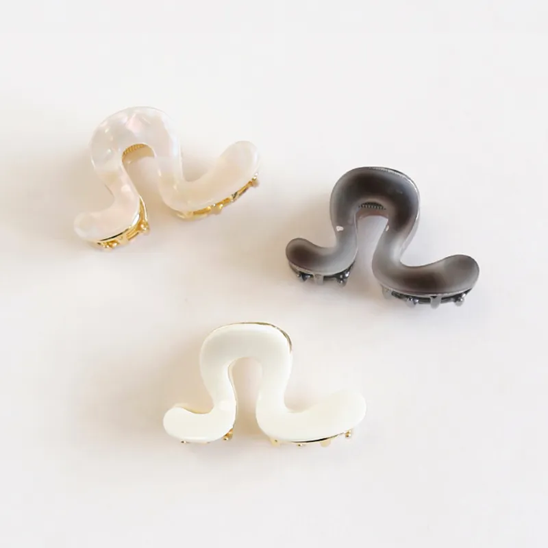 CAROMAY Hair Clips Women's Premium Gray/Milk White/Mermaid-3