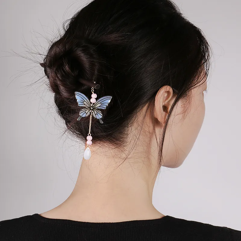 CAROMAY Hairpins Women's Blue/Pink-4